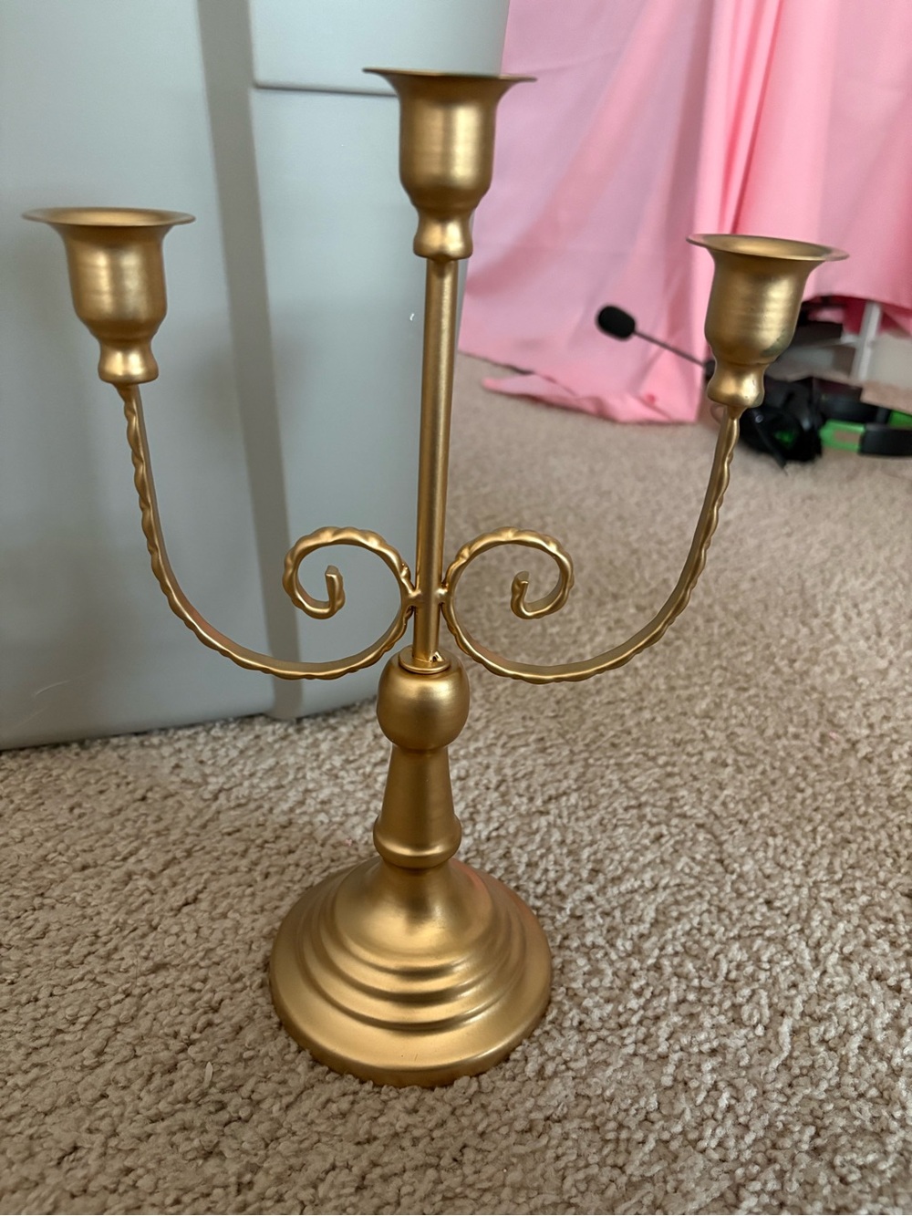 Gold 3-Arm Candelabra - Elegant Home Accents